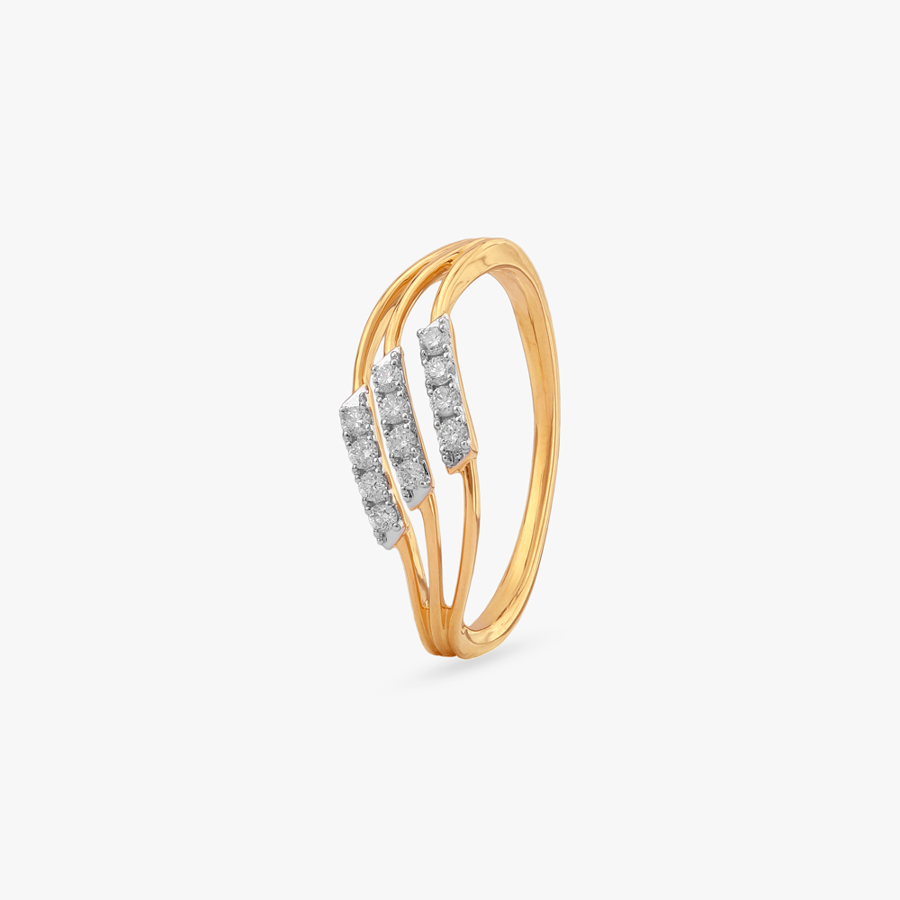 Prism Stride Diamond Ring
