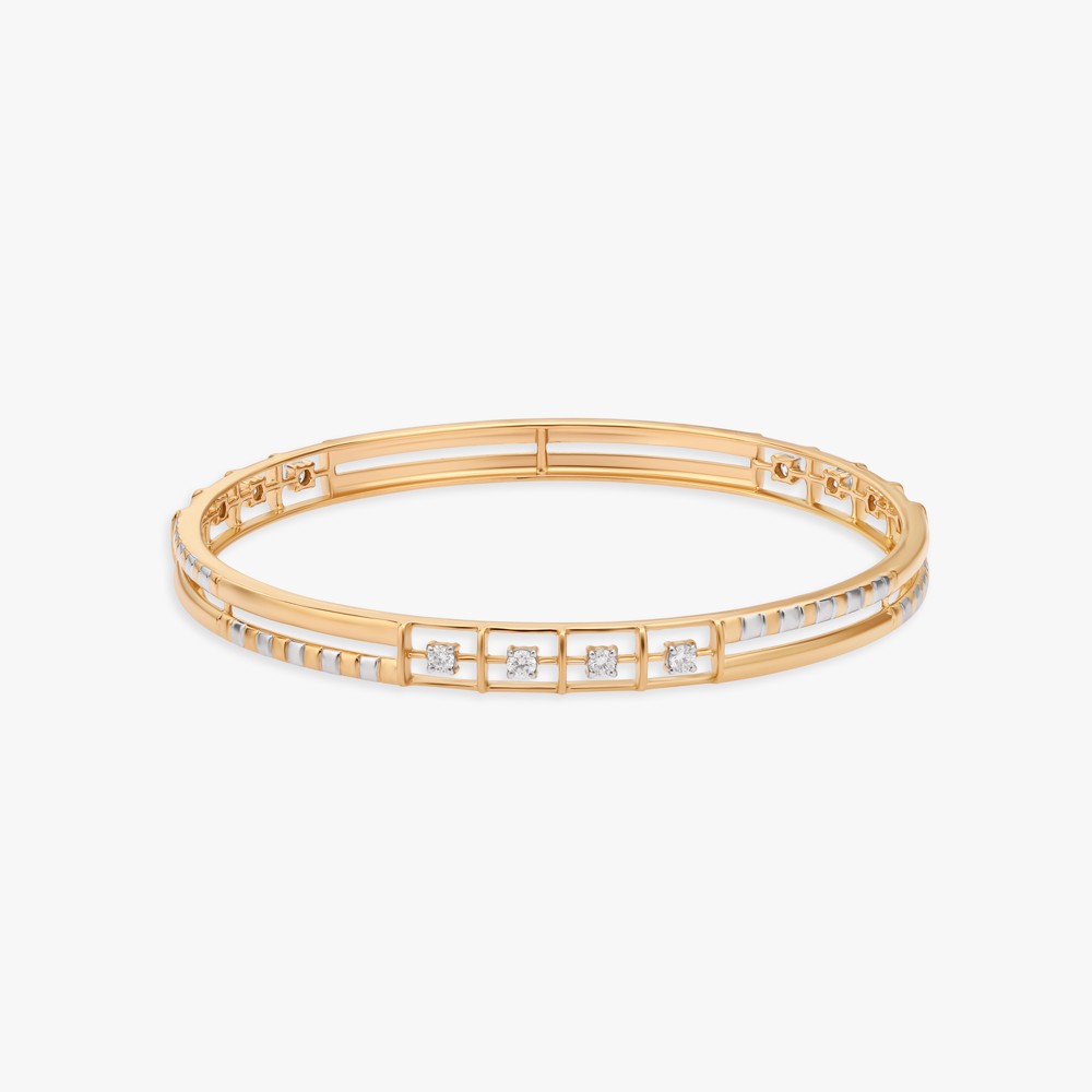 Dual Symphony Diamond Bangle