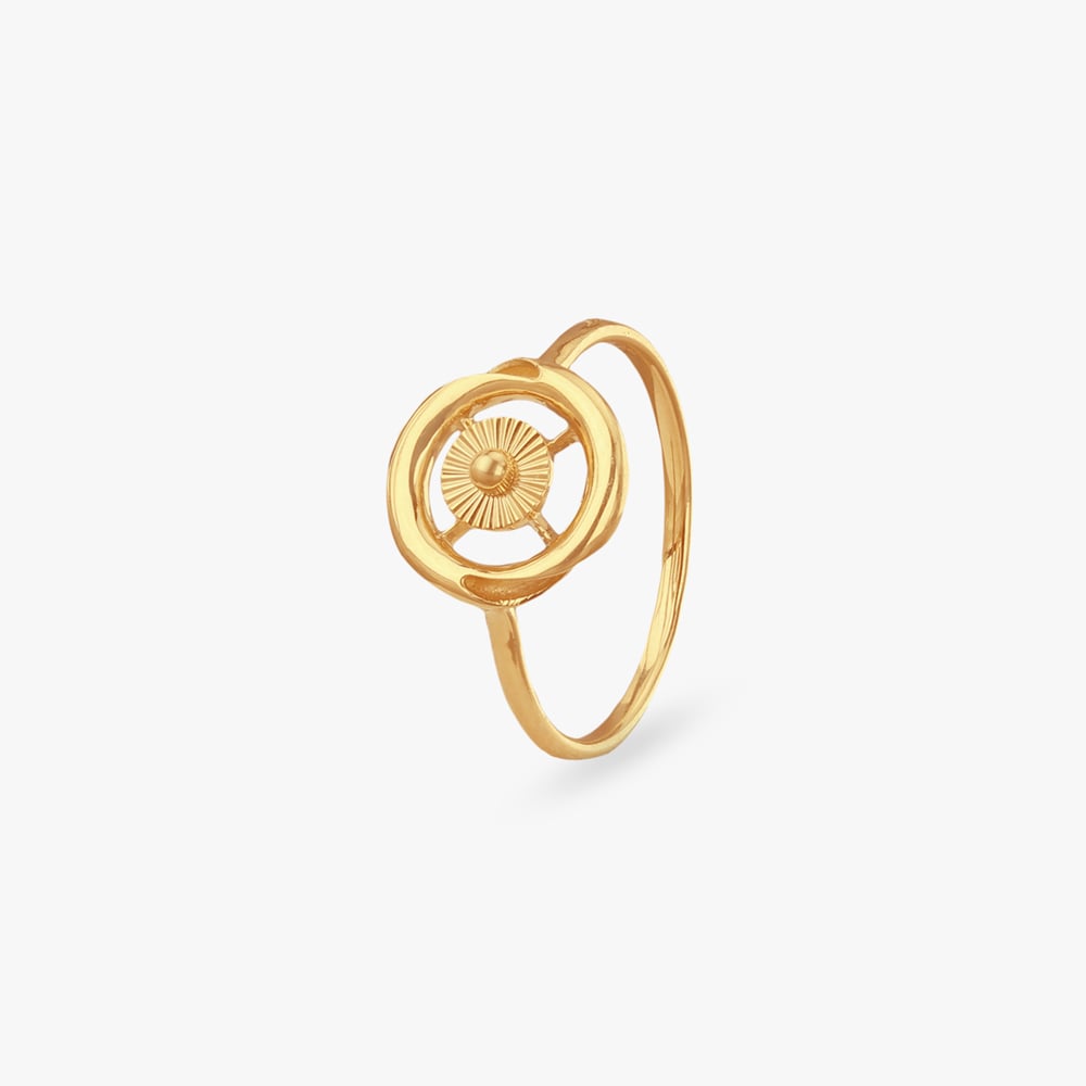Radiant Bloom Gold Ring