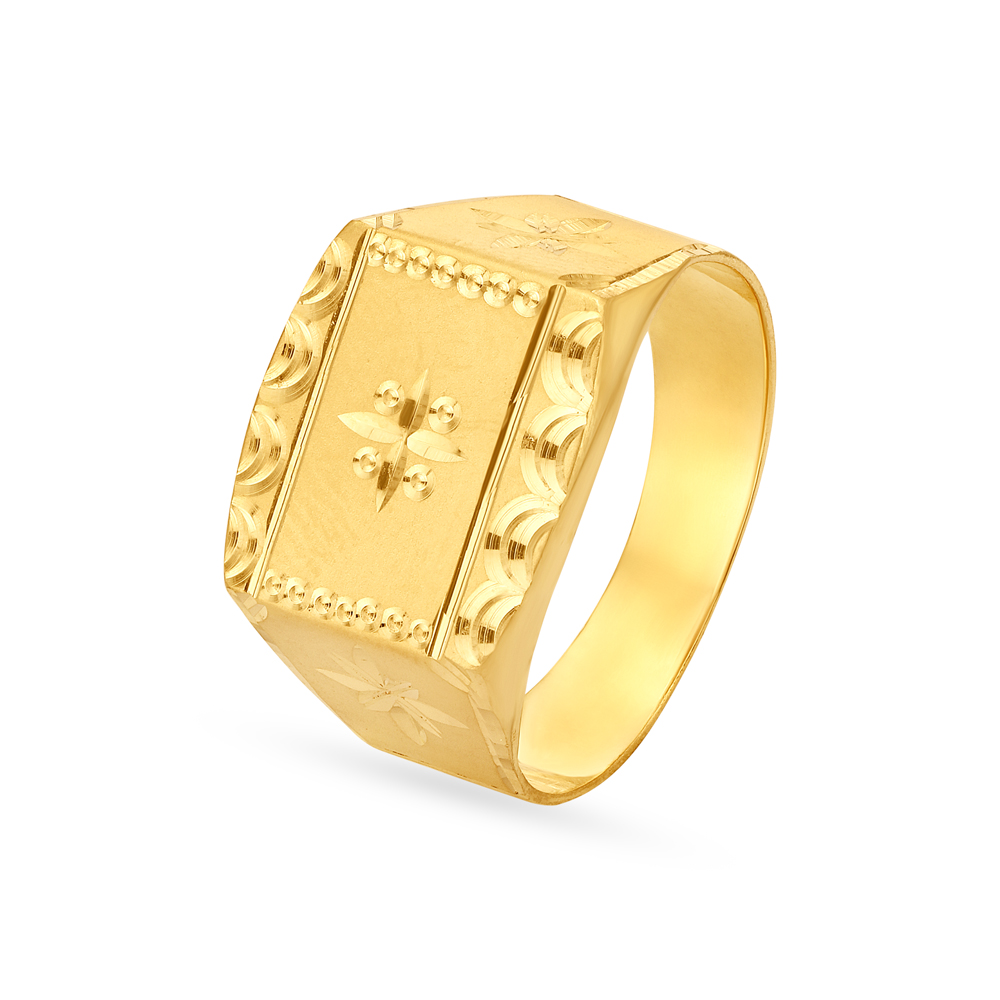 Grand Box Gold Ring for Men