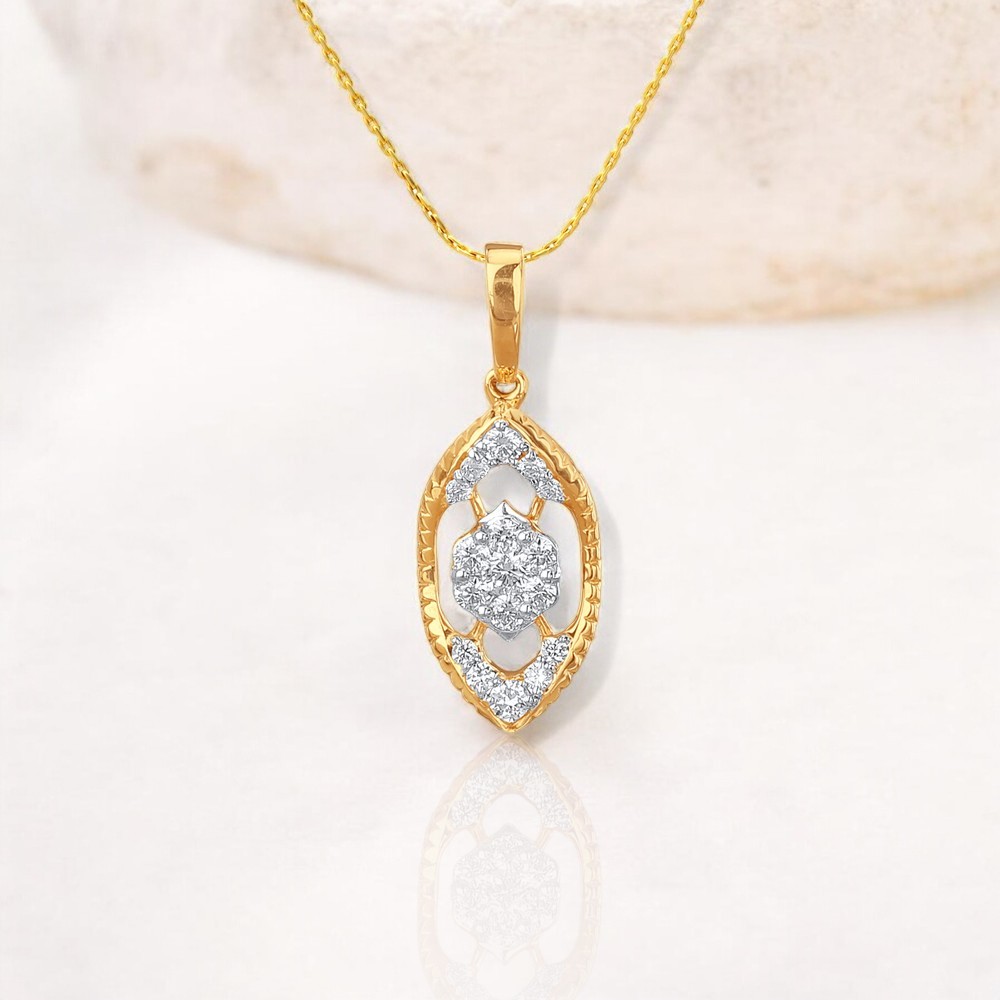 Radiant Nest Diamond Pendant