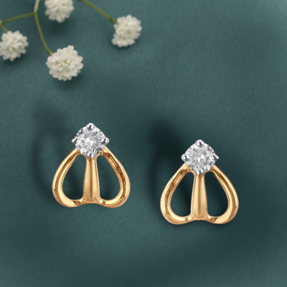 Petite Princess Diamond Stud Earrings For Kids