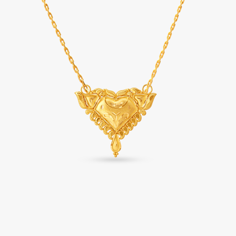 Flourish Gold Pendant