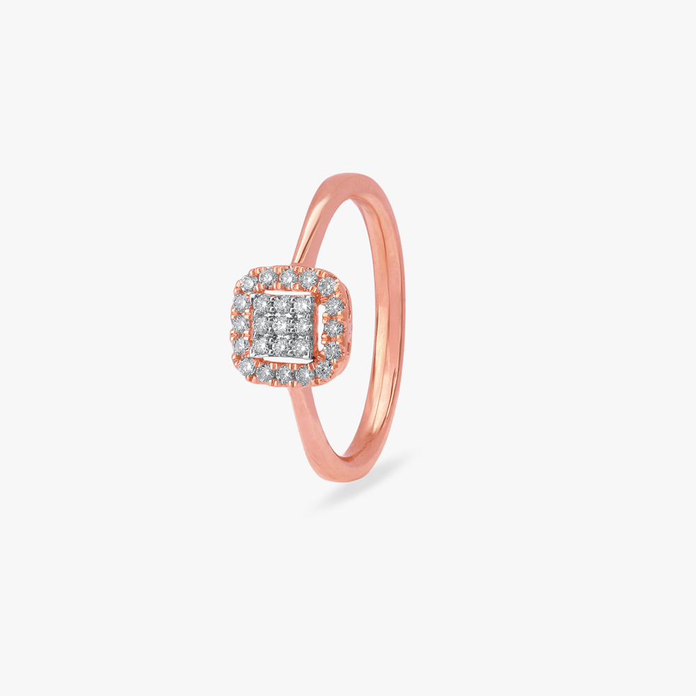 Glimmer Grid Diamond Ring