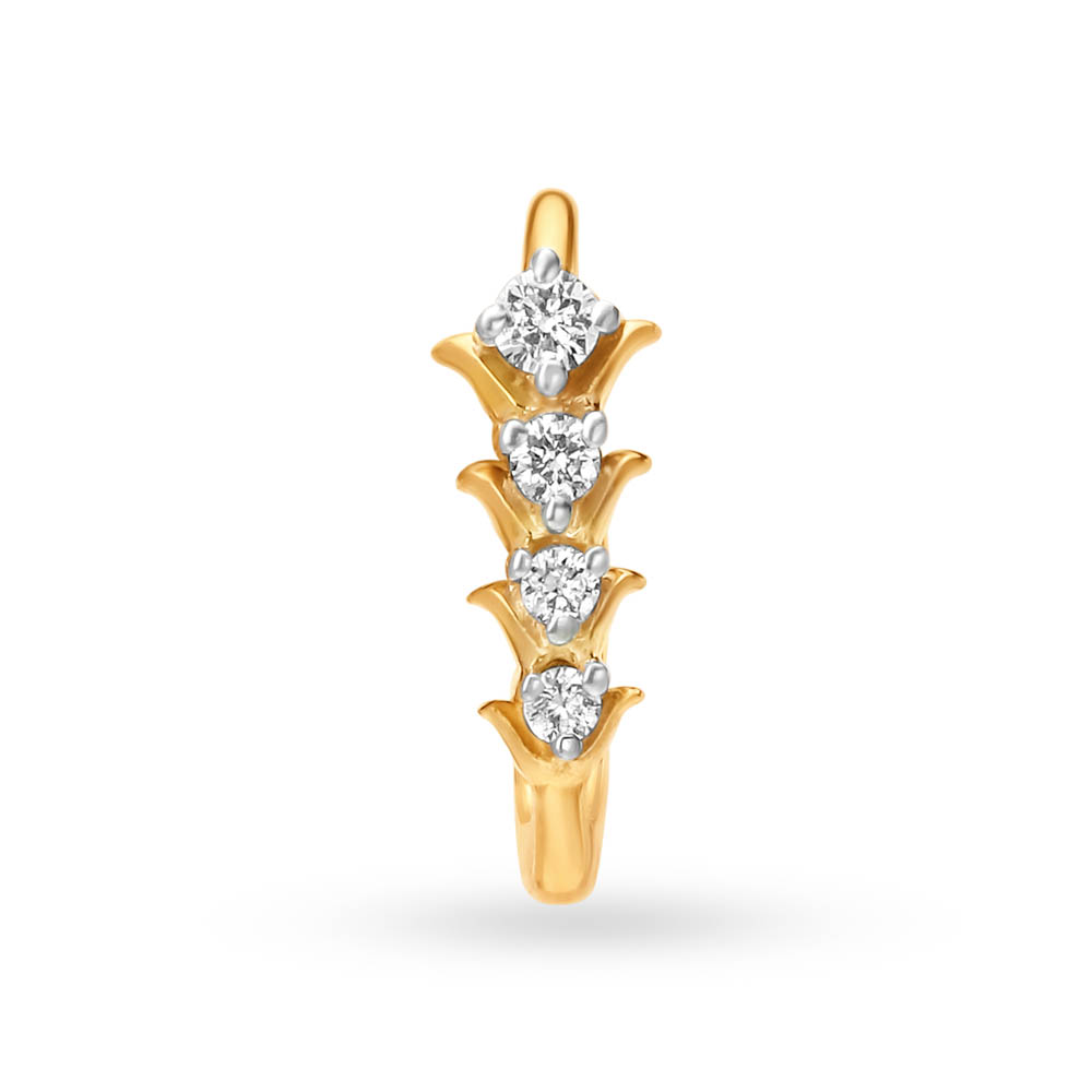 Shimmering Sparkles Diamond Nose Pin