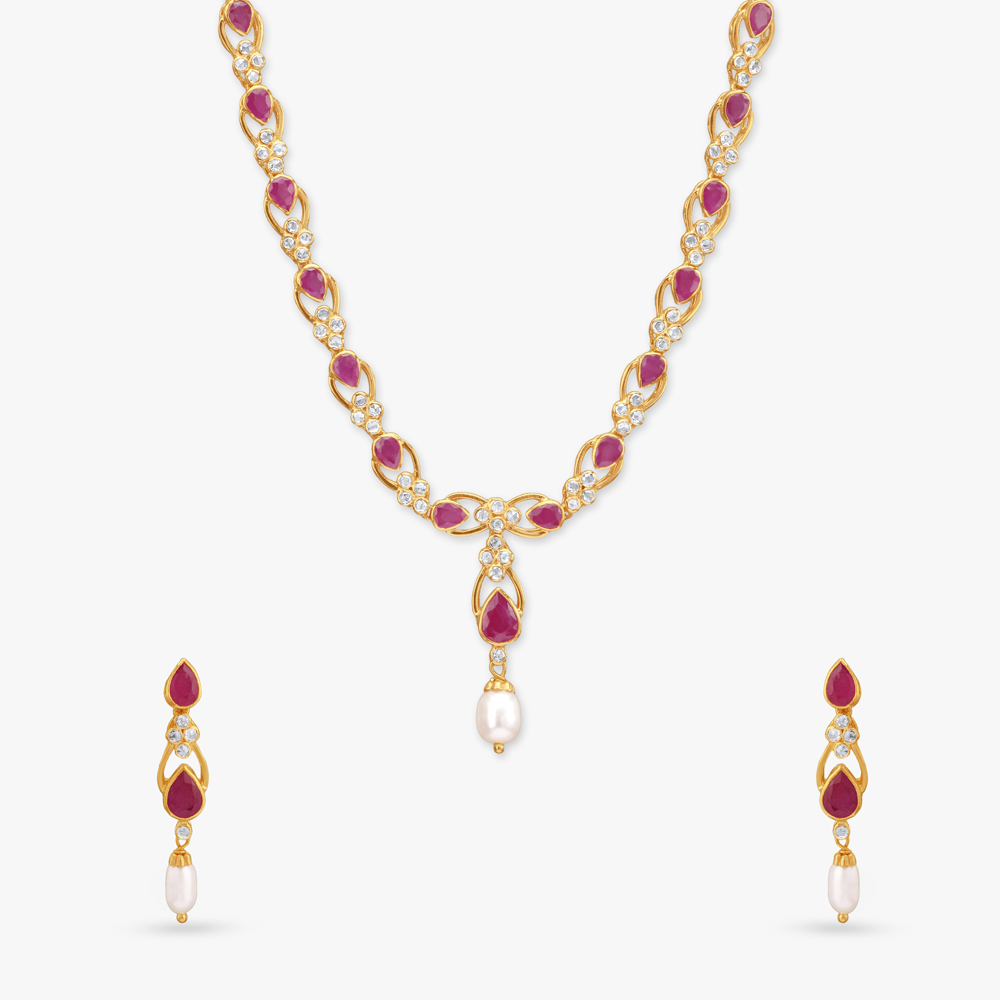 

Royal Glow Open Polki Necklace Set