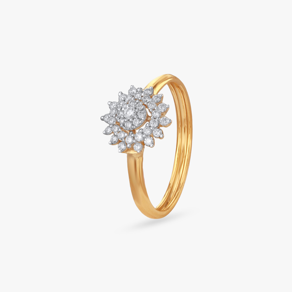 Sunlit Bloom Diamond Ring