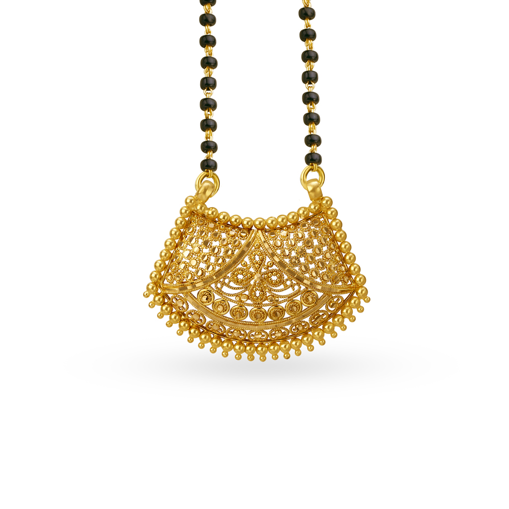 Surreal Gold Mangalsutra Pendant
