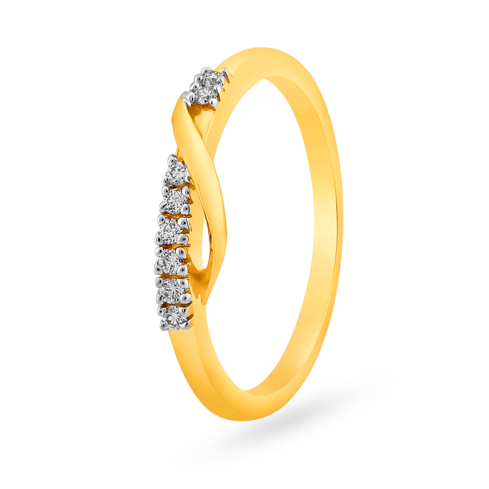 Contemporary Diamond Finger Ring