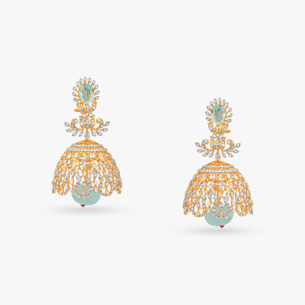 Ethnic Radiance Diamond Jhumka