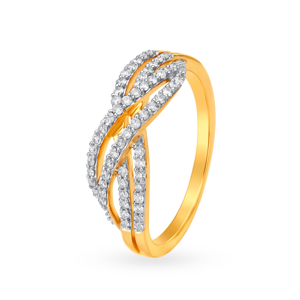

Entwined Elegance Diamond Finger Ring