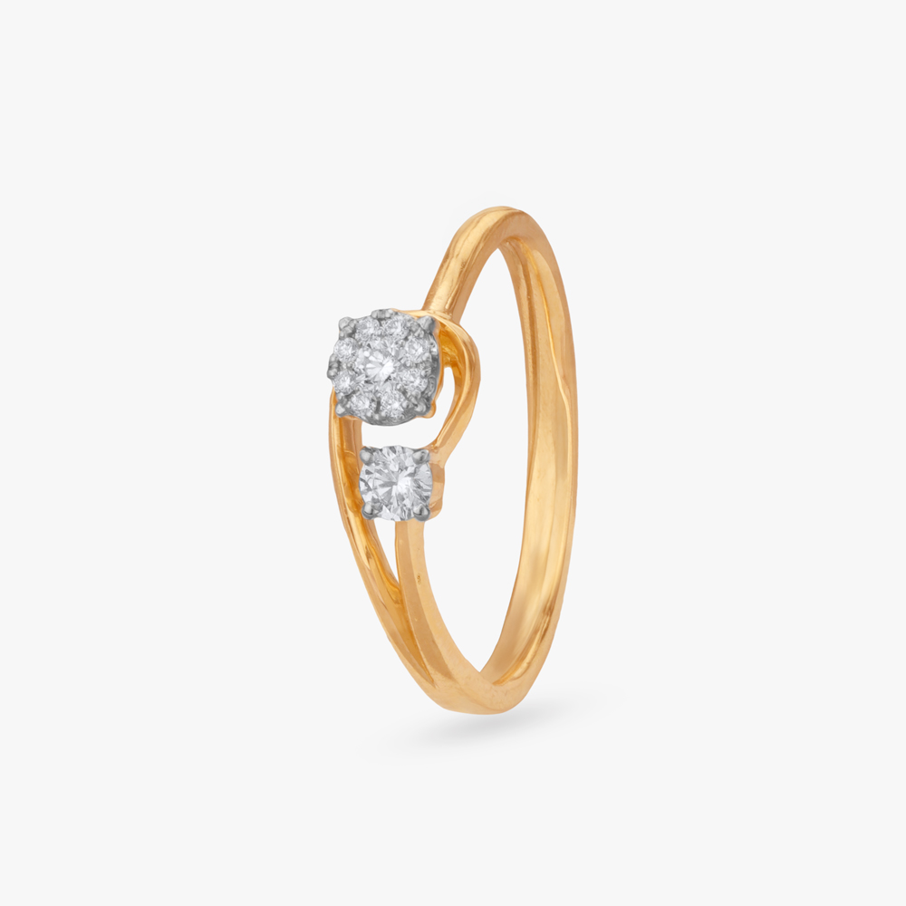Chic Minimal Diamond Finger Ring