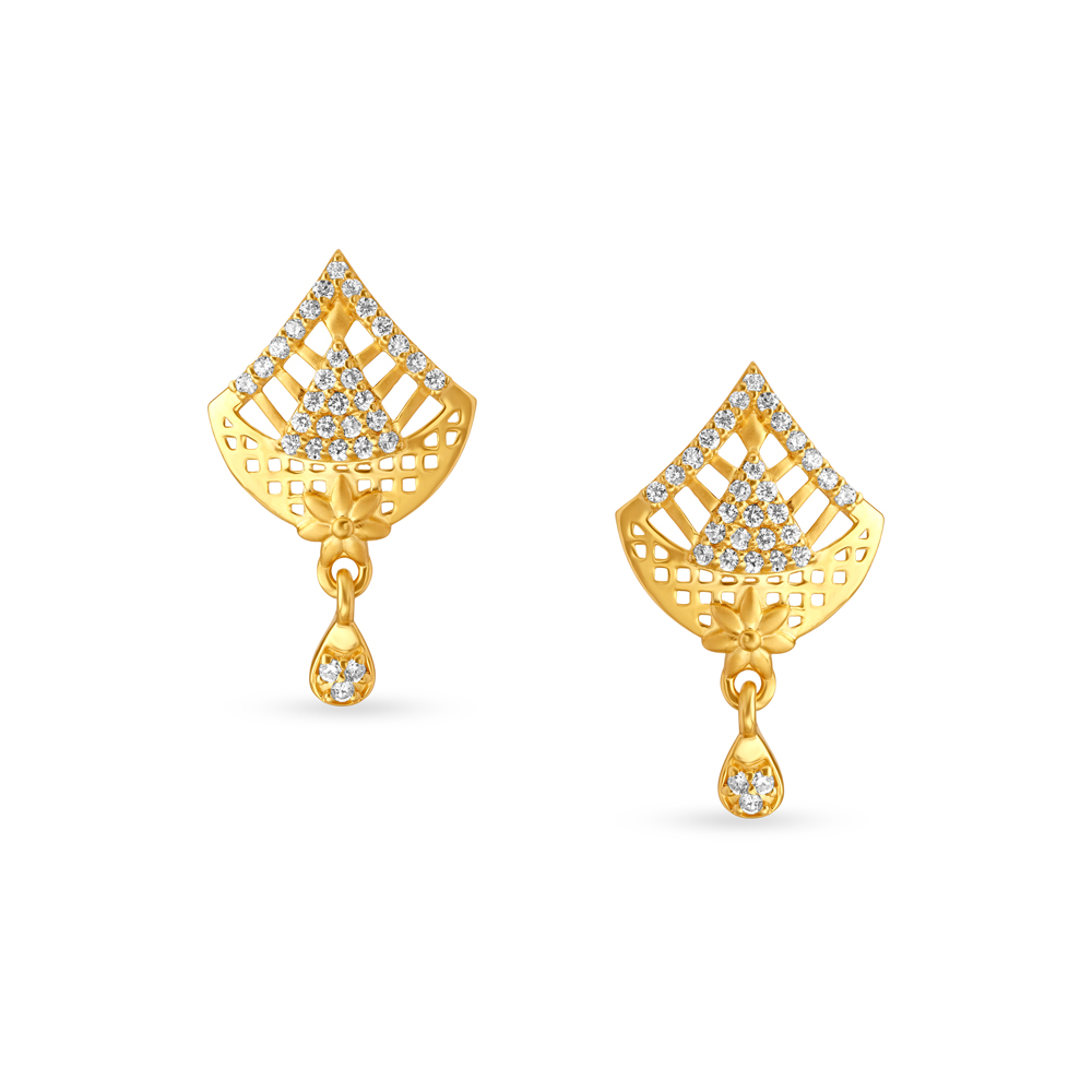 Sophisticated Gold Drop Earrings