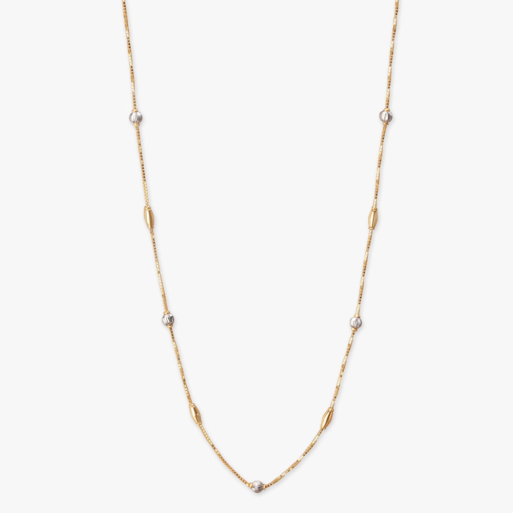 Starlit Bead Gold Chain