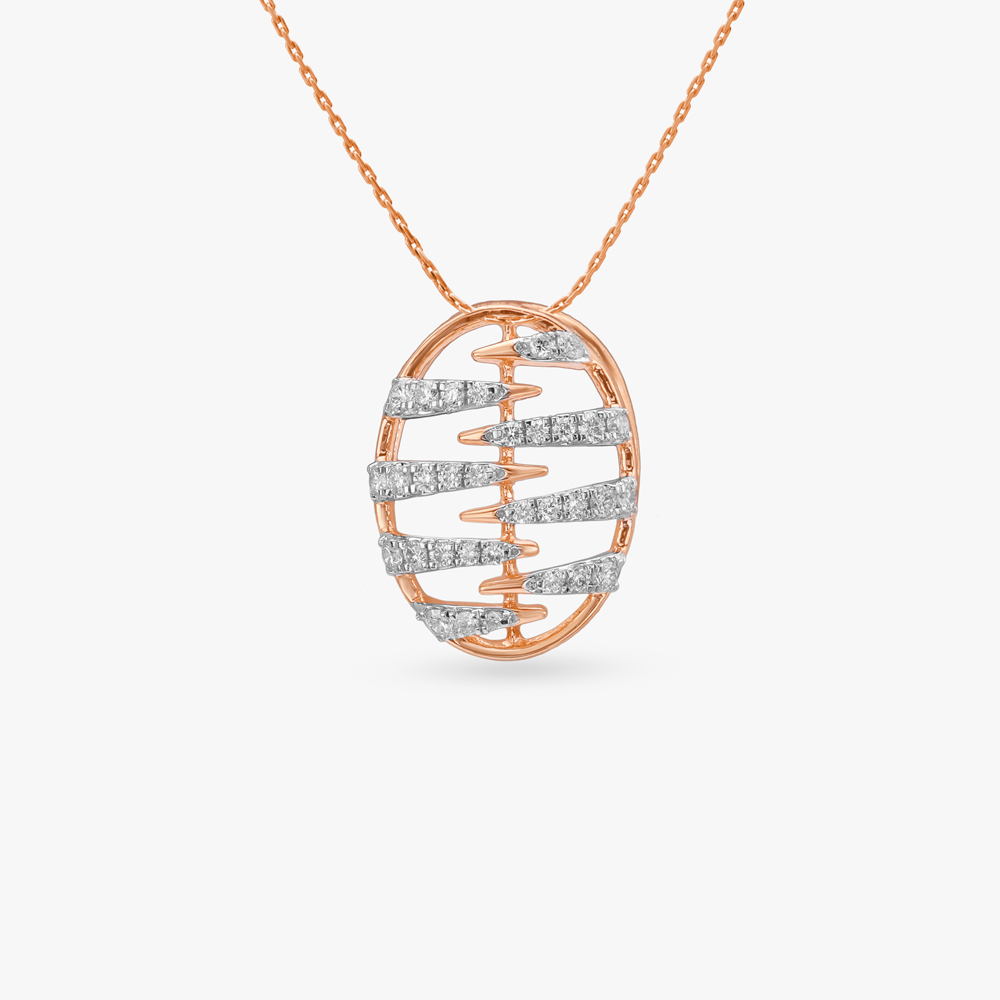 Sleek Radiance Diamond Pendant