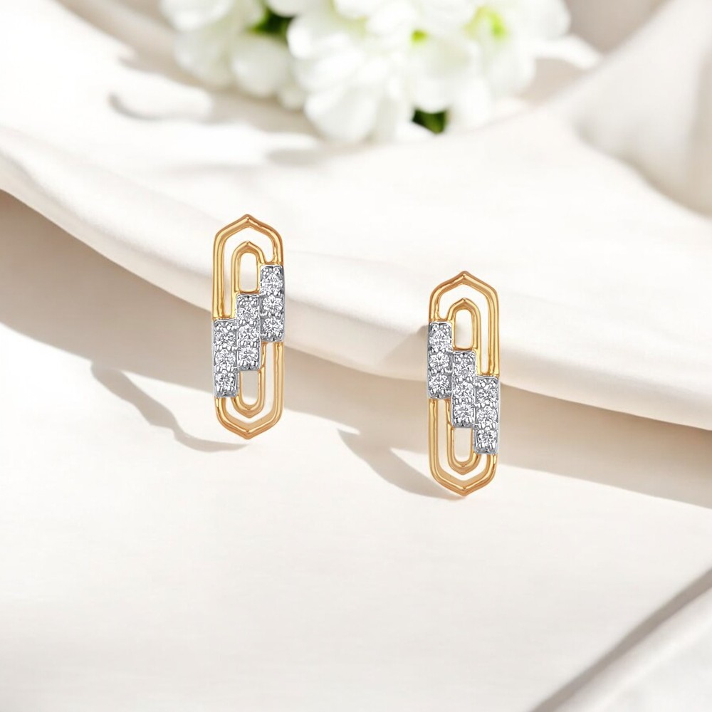 Urban Luxe Diamond Stud Earrings