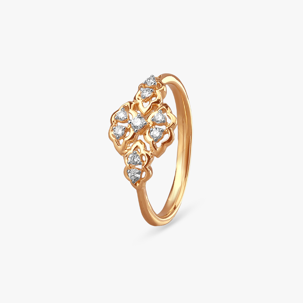 Vintage Bloom Diamond Ring
