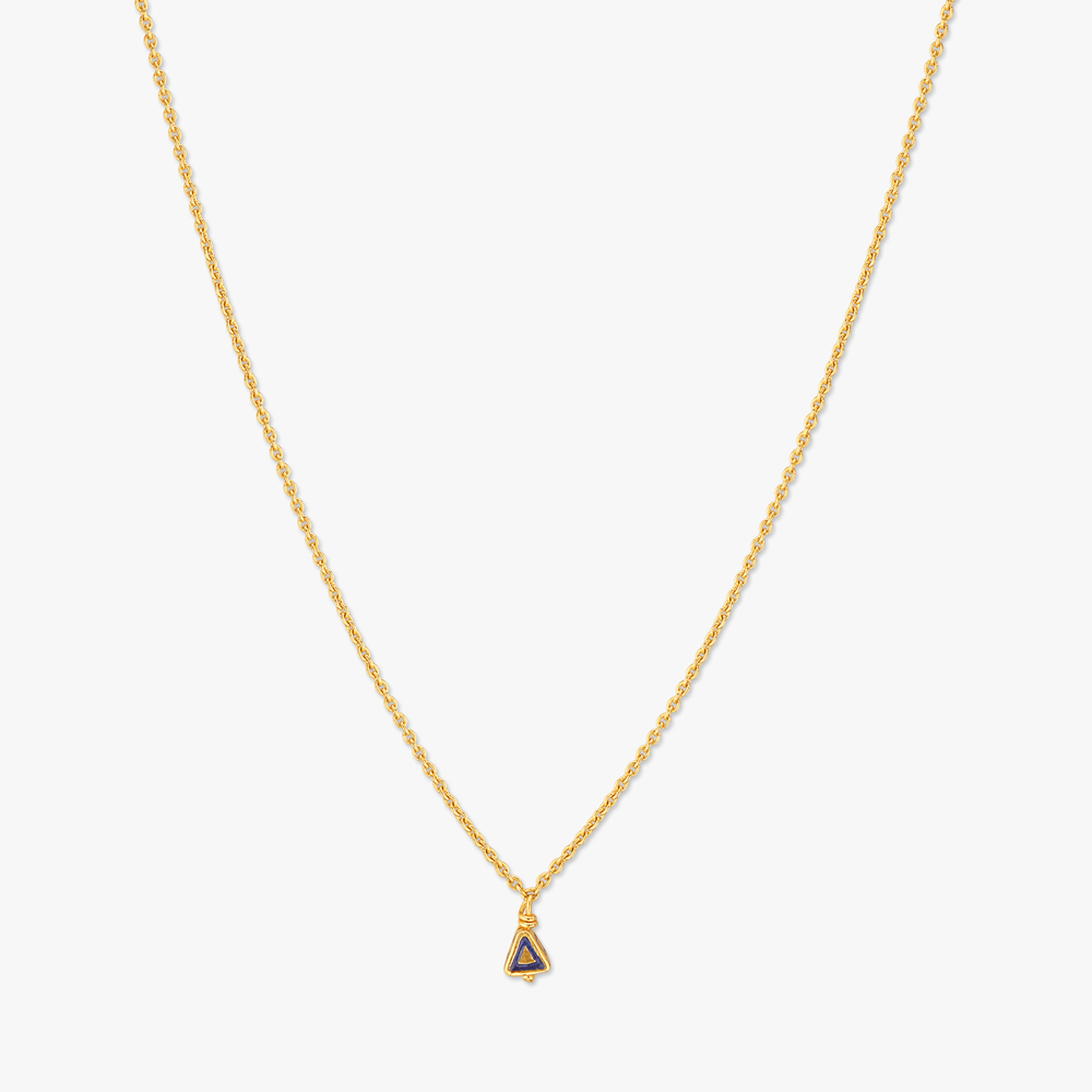 Radiant Triangle Gold Chain