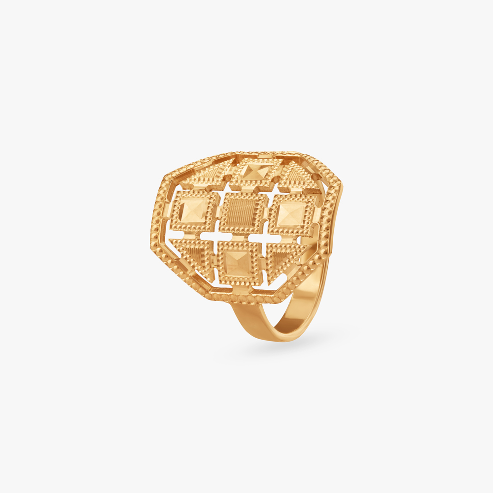 Vintage Charm Gold Ring