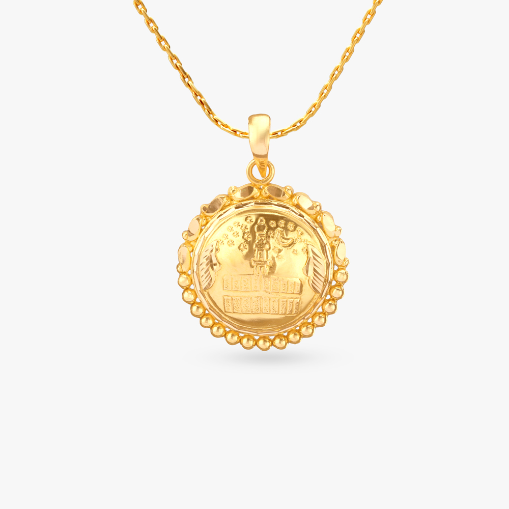 Divine Radiance Gold Pendant
