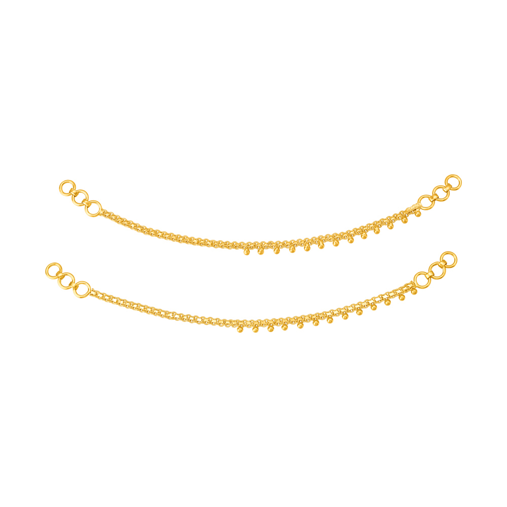 Graceful 22 Karat Yellow Gold Beaded Mattal
