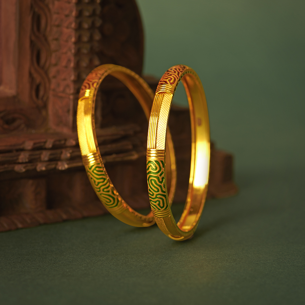 Vibrant Enamel Bangle