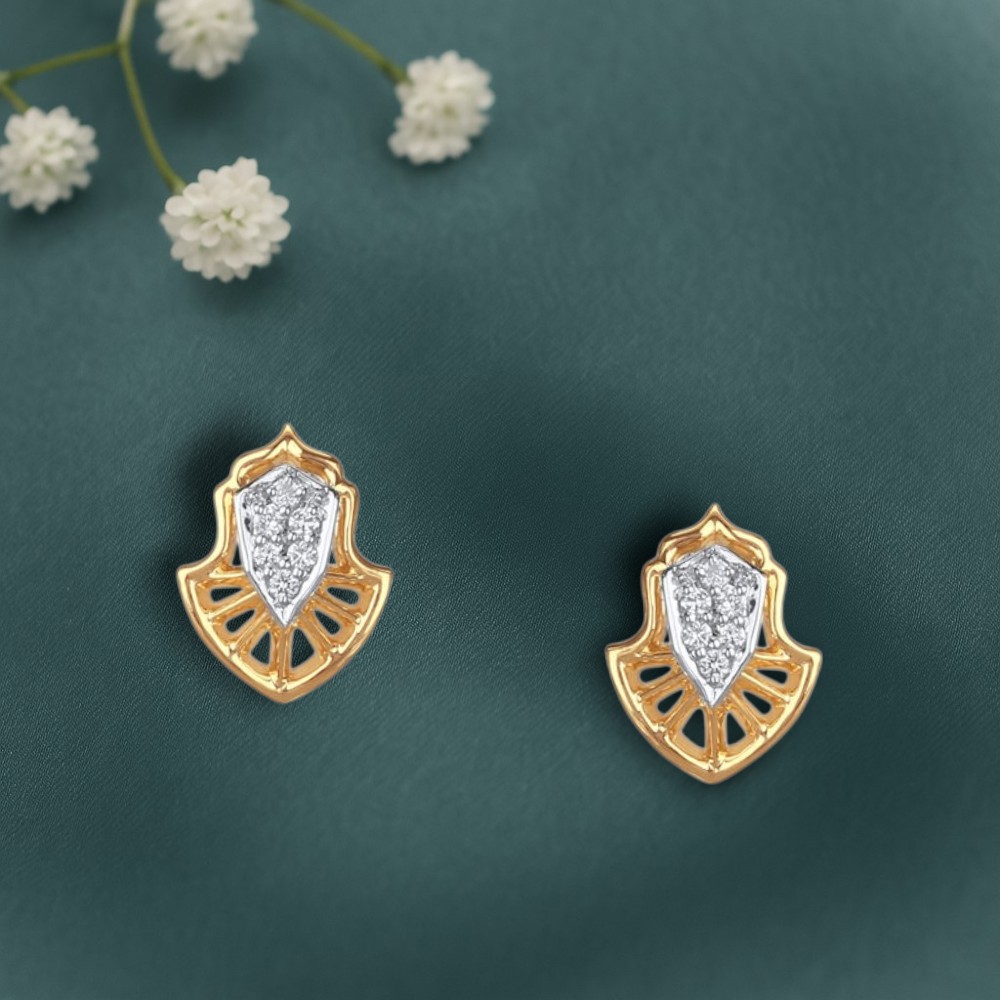 Armour Shine Diamond Stud Earrings