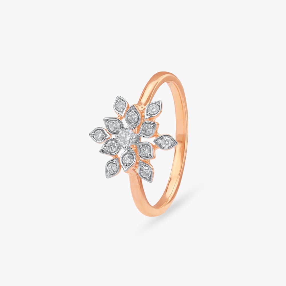 Snow Bloom Diamond Ring
