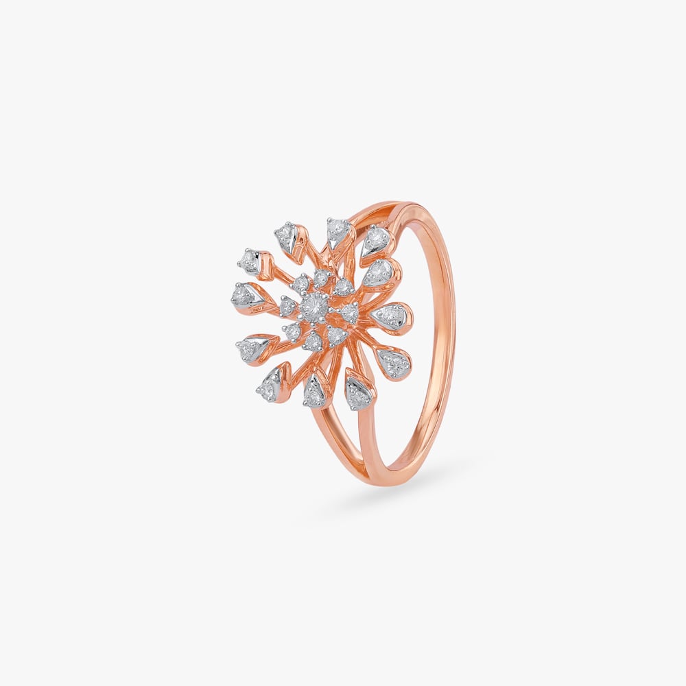 Rosy Radiance Diamond Ring