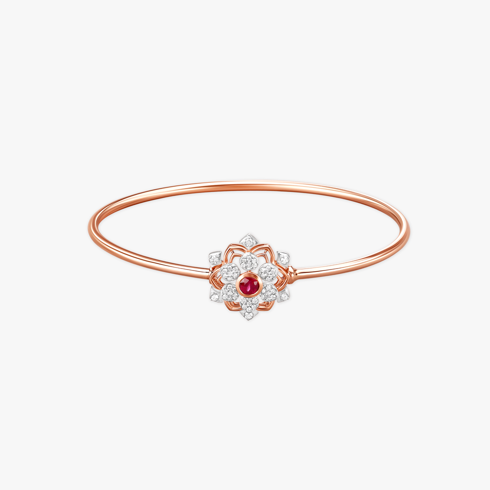 Lotus Mirage Diamond Bangle