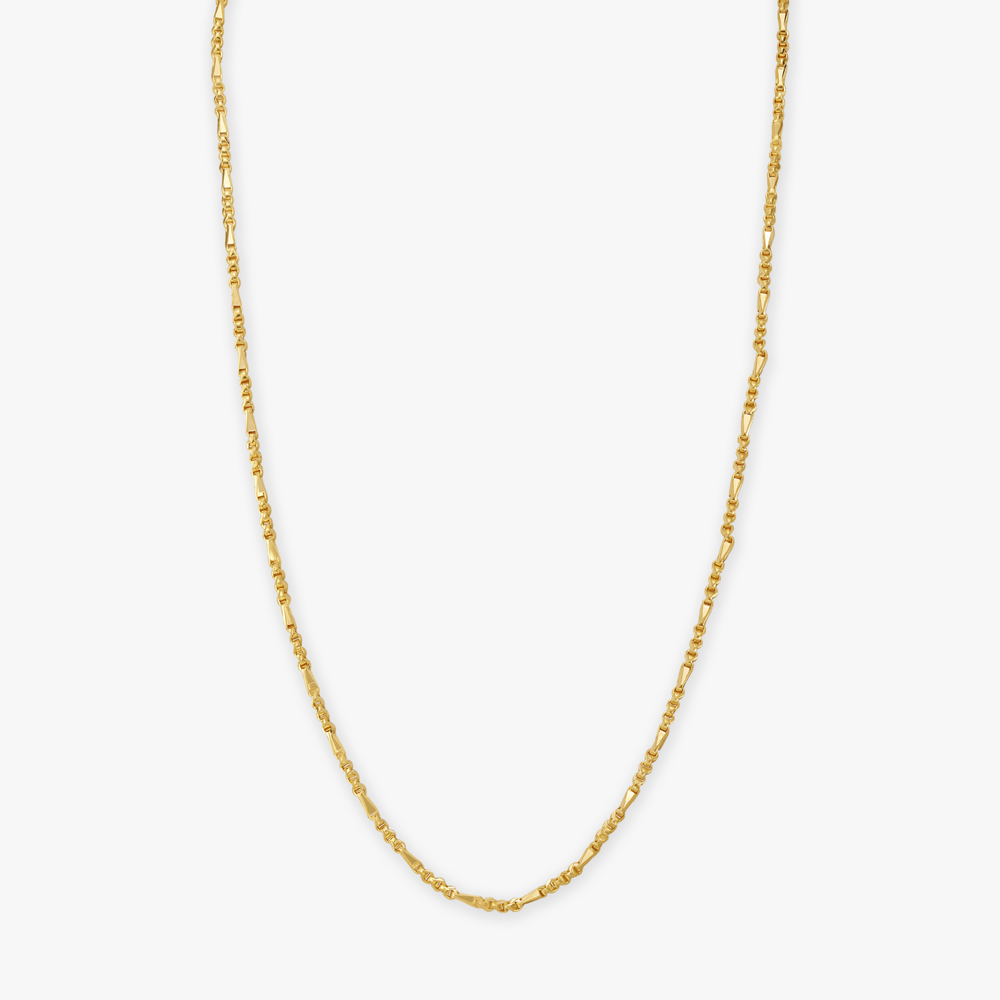 Bar Link Gold Chain