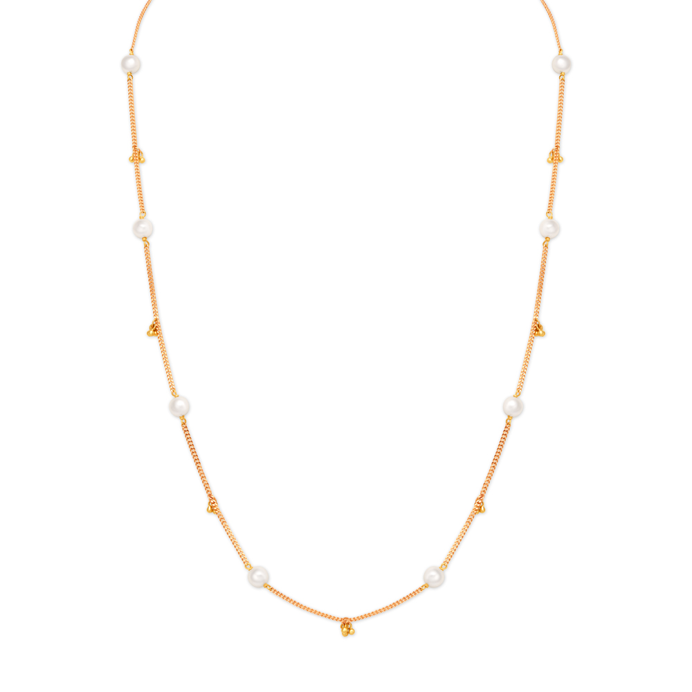 Charming Stone Studded Gold Chain