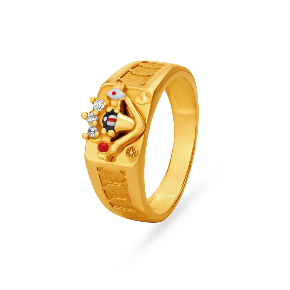 

Lord Balaji Gold Finger Ring For Men