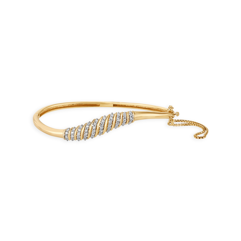 

Unique Design Diamond Bangle