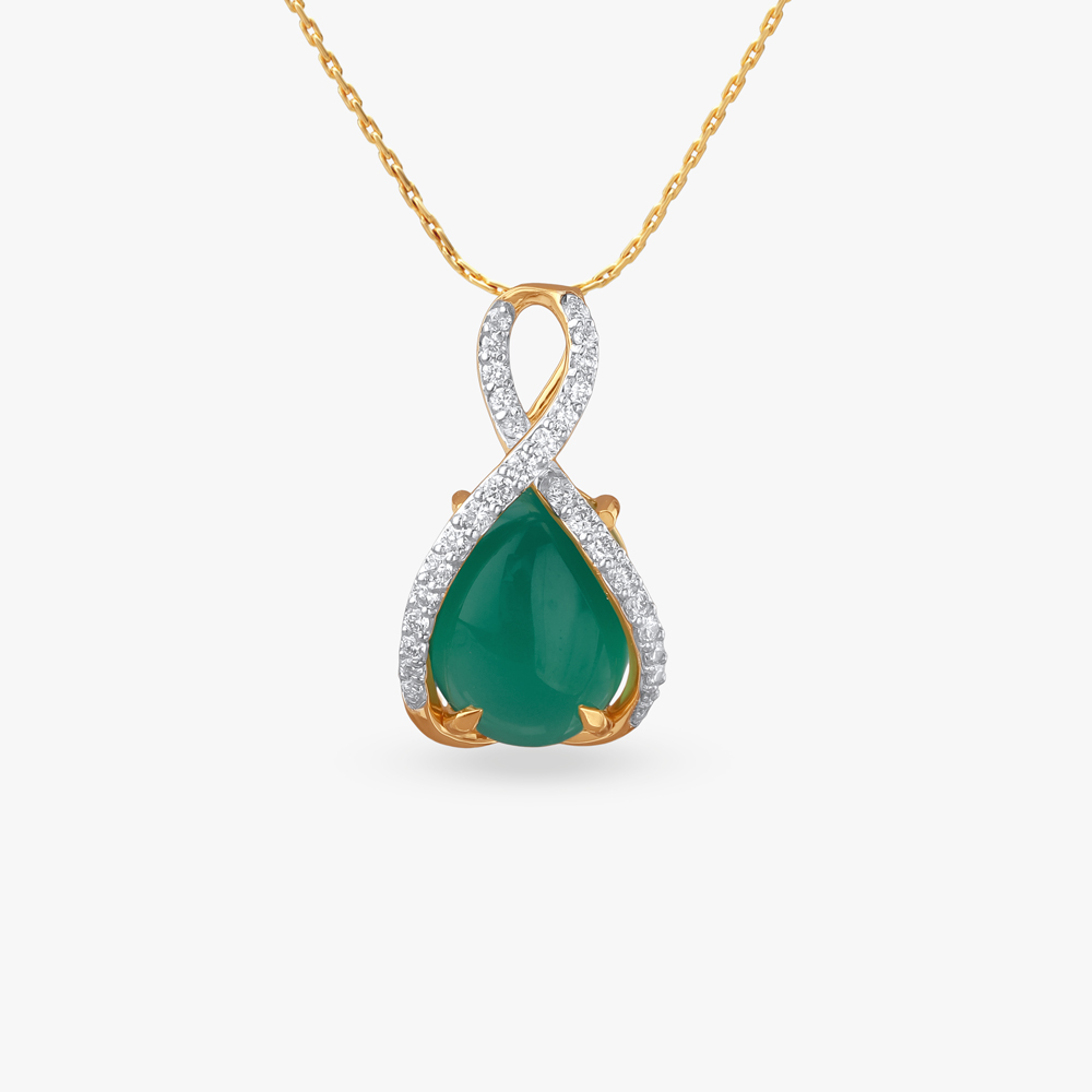 Infinity Embrace Diamond Pendant