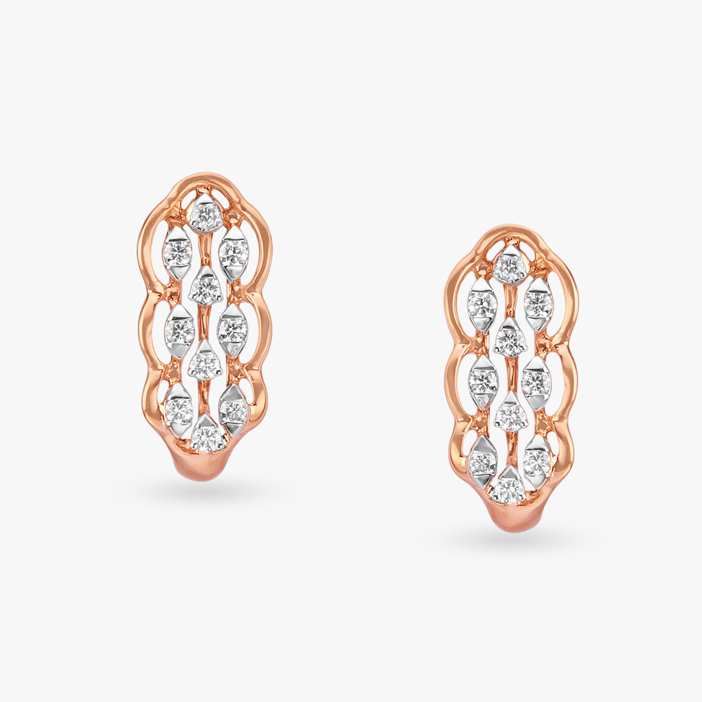Brilliant Minimal Diamond Stud Earrings