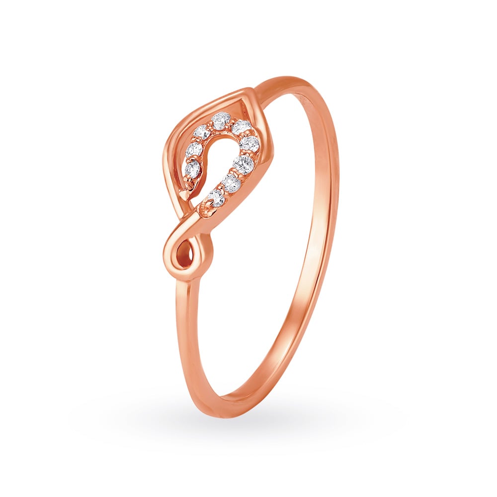 Glimmer Curve Diamond Ring