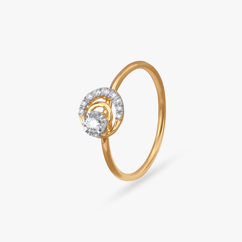 Charming Circle Diamond Ring