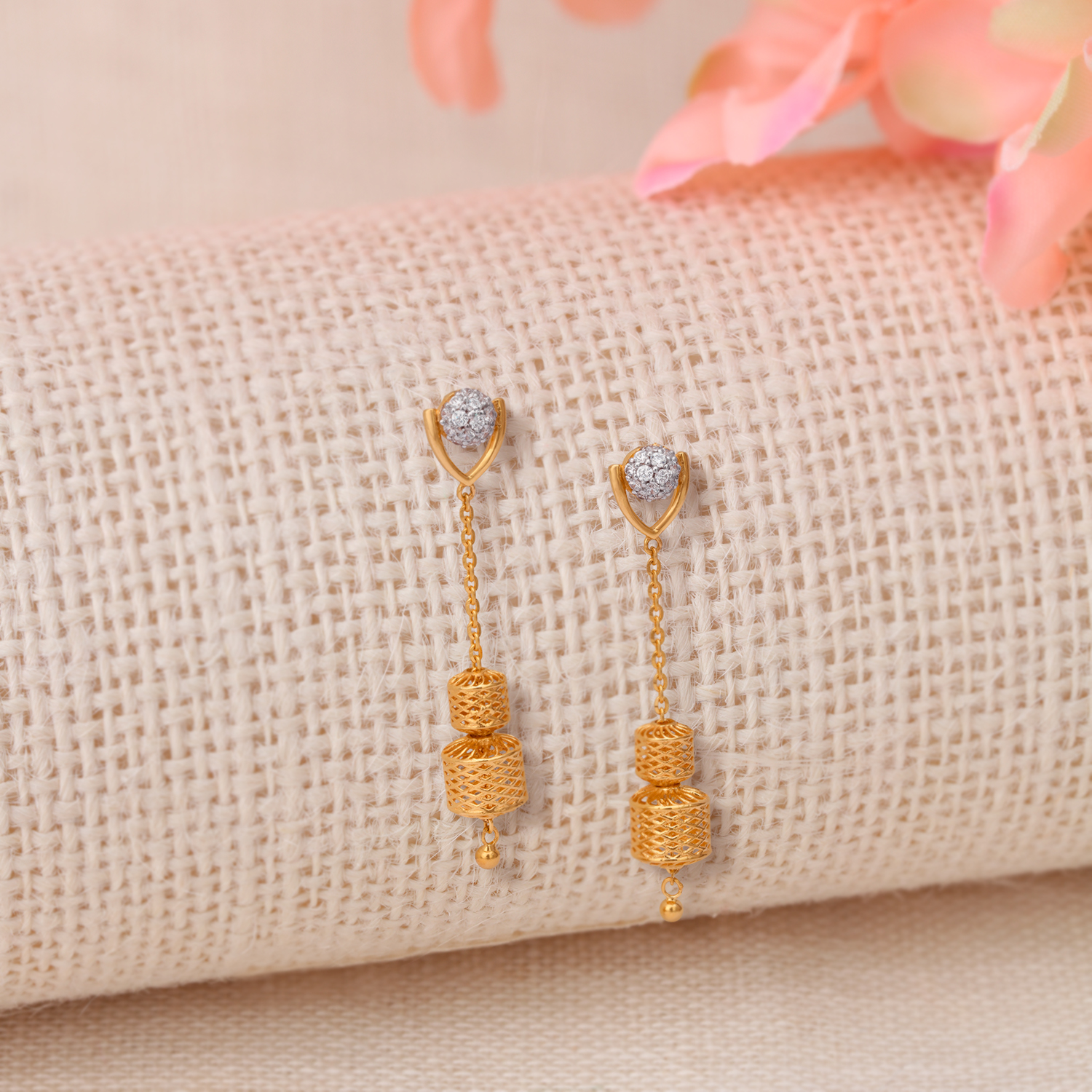 Modern Chic Gold Drop Earrings