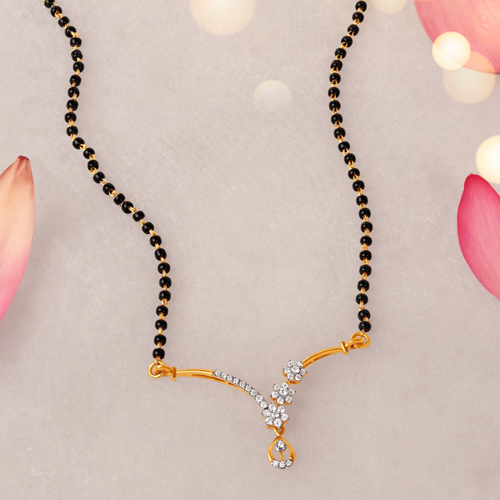 Sparkle Vine Diamond Mangalsutra