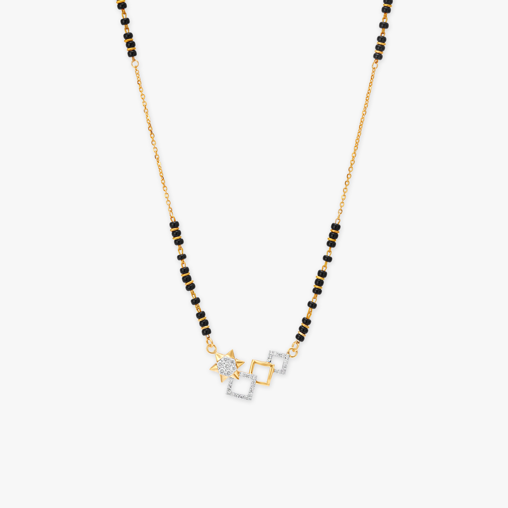 Cosmic Glow Diamond Mangalsutra