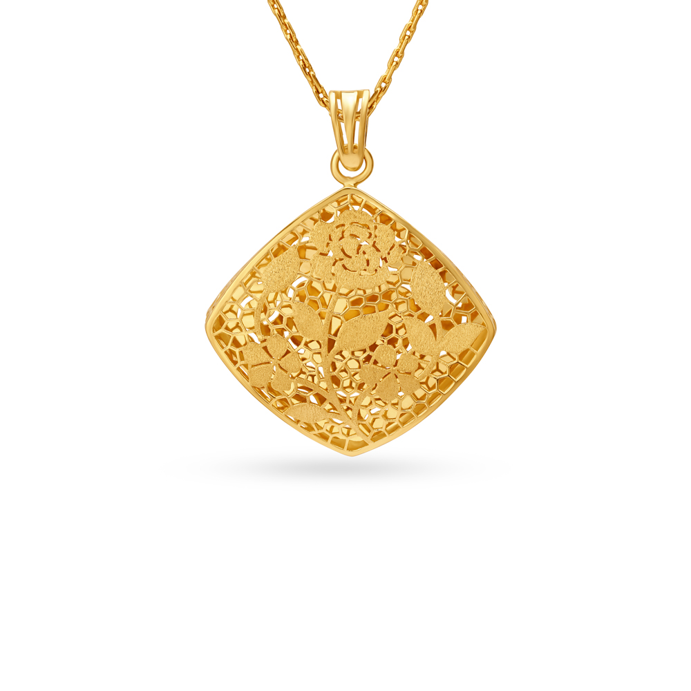Edgy Gold Pendant