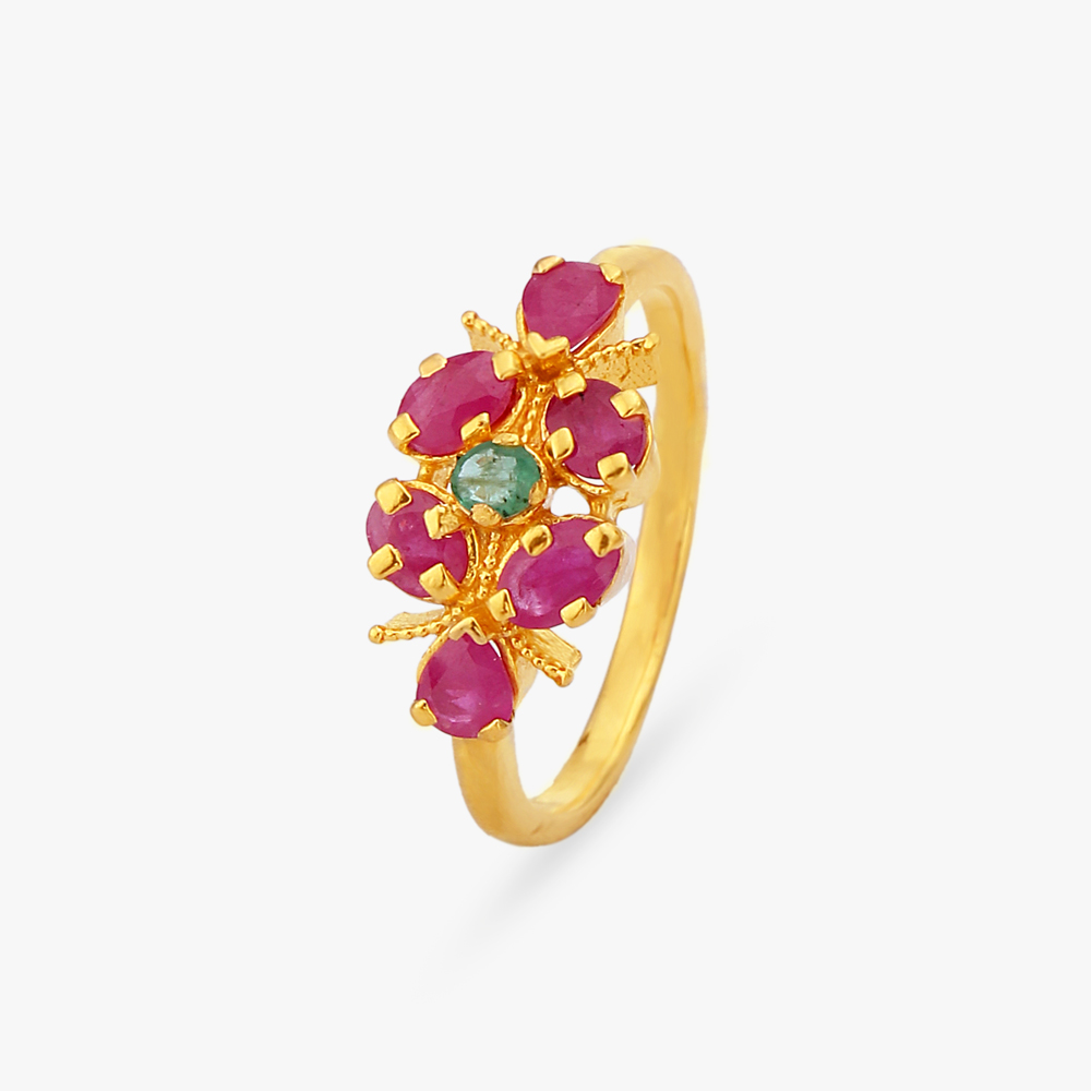 Blossom Gold Finger Ring
